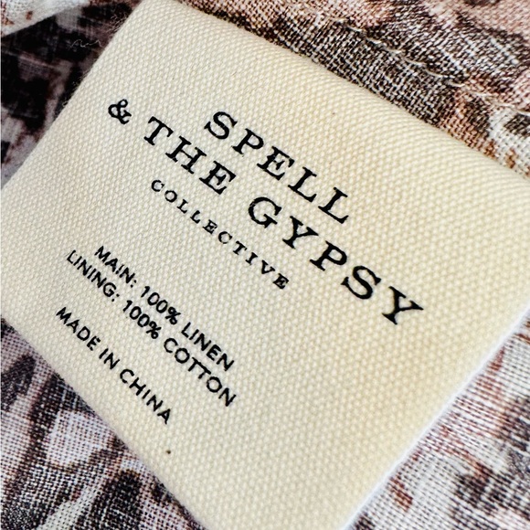 NEW! Spell & the Gypsy Collective Leopard Print Linen Ada Cami - Picture 13 of 15